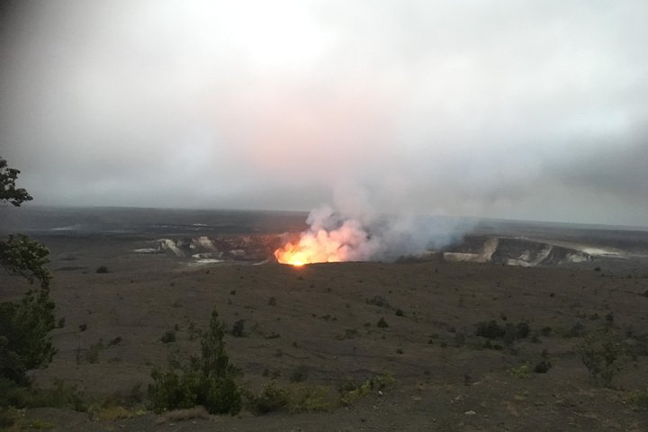 lava breaking out